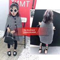 Áo dạ choàng cho bé gái