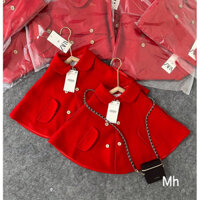 ÁO DẠ CHOÀNG ĐỎ CHO BÉ GÁI