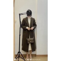 Áo dạ dài trần bông kèm đai nhà Thiennly