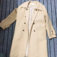 Áo dạ lông thỏ dày nặng.   Cỡ M