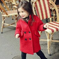 Áo dạ lót lông cho bé gái