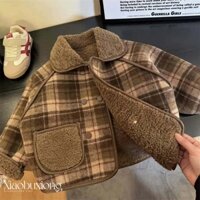 ÁO DẠ LÓT LÔNG THU ĐÔNG BÉ TRAI BÉ GÁI, HÀNG ODER