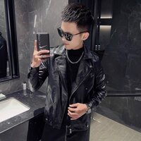 Áo Da nam biker Jacker mẫu mới năm nay Mã BK27