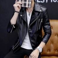 Áo da nam biker jaher mẫu mới nhất 2025