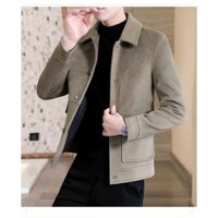 Áo dạ nam dáng ngắn hai lớp túi hộp phong cách hàn quốc hàng có sẵn. R8