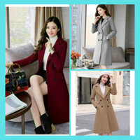 Áo Dạ Nữ - Áo Khoác Dạ Len Nữ Dáng Dài Cổ Vest Cao Cấp Sang Trọng