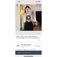 Áo dạ nữ áo tweed màu trắng