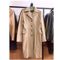 Áo da thật dáng dài