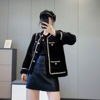 Áo dạ tweed chất lông thỏ (có ảnh và video)
