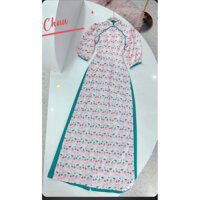 Áo dài an nhiên tim xanh Size S