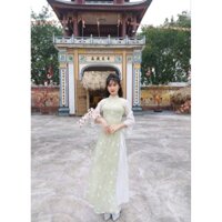 Áo dài An Vy 4 tà lót lụa cao cấp