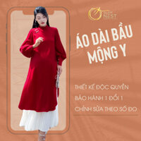 Áo Dài Bầu Cách Tân Mộng Y Váy Bầu  Diện Tết Glam Nest AD004