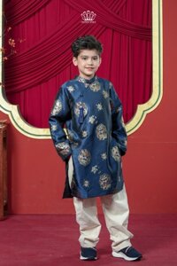 Áo Dài Bé Trai Cách Tân "Cẩm Long Thiên Thanh" | Crown Space CKBL9961801