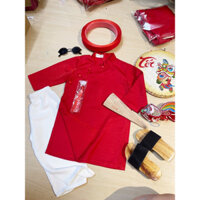 Áo Dài bé trai Ông Đồ, Phú Ông một set áo+quần+mấn(nón)