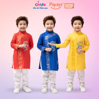 Áo dài bé trai Tết Chippo dáng cách tân mẫu mới cho bé trai 1 2 3 4 5 6 tuổi từ 10-22kg Quần áo trẻ em