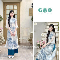 Áo dài Cách Tân 4 tà, áo dài Thanh Tâm tươi tắn trẻ trung cho 2024
