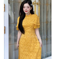 Áo dài Cách tân 4 tà,tay ngắn 2 lớp mang lại vẻ đẹp dịu dàng cho các Nàng.(cover hãng Leo`s Wearig)