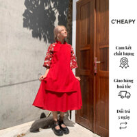 Áo dài cách tân (áo riêng váy riêng bán lẻ) 💓CHEAPY STORE💓FREESHIP💓 mặc tết năm mới