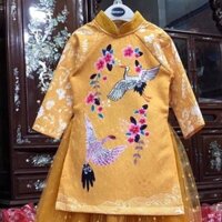 Áo dài cách Tân bé gái kèm váy giá hạt dẻ lắm nha