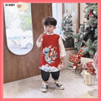 Áo dài cách tân bé trai ngư long đủ size 9-30kg