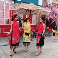 Ao dai cach tan co yếm sieu xinh