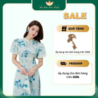 Áo dài cách tân dạng vải cứng tafta của Áo Dài Sen Việt với nhiều tone màu đặc sắc New 2024
