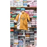 Áo dài cách tân gấm vân bé trai mặc tết- Gấm cao cấp cho bé 9-41kg