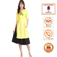 Áo Dài Cách Tân KHANH LINH STYLE MS2018-2AV - Vàng Size L