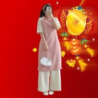 Áo Dài Cách Tân Lễ Tết Cưới Hỏi Tặng Kèm Nơ chụp kỷ yếu đi chùa sự kiện biển mùa hè thu đông siêu xinh Hiva Cloth