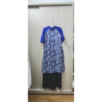 Áo dài cách tân màu xanh