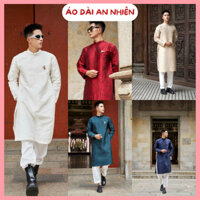 Áo dài cách tân nam chất liệu gấm vân nổi cao cấp - Áo dài An Nhiên - ADN04