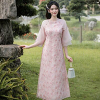 Áo dài cách tân Ngọc nữ vải tơ hàn cao cấp 4 tà by Lucci.Design - New Collection 2025