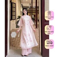 Áo dài cách tân Ngọc nữ vải tơ hàn cao cấp 4 tà by Lucci.Design - New Collection 2025