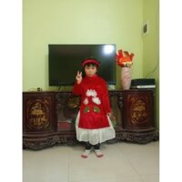 Áo dài cách tân Nhung bé (18/25kg)