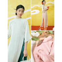 ÁO DÀI CÁCH TÂN NỮ 4 TÀ DÁNG SUÔNG THIẾT KẾ MAY SẴN - ÁO DÀI MẶC TẾT TRUYỀN THỐNG ADCT