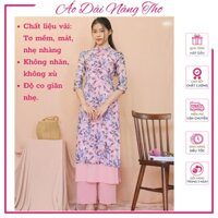 Áo dài cách tân nữ 4 tà may sẵn chụp hình ngoại cảnh cao cấp - Áo dài Nàng Thơ