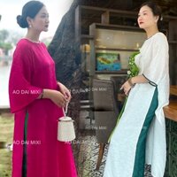 Áo dài cách tân nữ dáng suông, Áo dài tết 2025 diện sự kiện chụp hình sang trọng