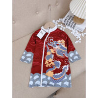 Áo dài cách tân rồng 2025 cho bé trai mặc tết