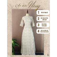 ÁO DÀI CÁCH TÂN THỜI TRANG HOA NHÍ CỔ TRÒN