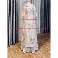 Áo dài cách tân Thủy Mạc dáng xuông tay lỡ loe mặc tết có BigSize