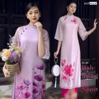 Áo dài cách tân tơ oganza 4 tà đẹp chất vải mềm mại giá rẻ như sỉ😊