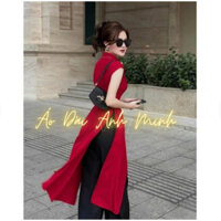 Áo dài cách tân xẻ tà sang chảnh - Áo Dài Anh Minh