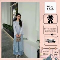 Áo dài chiêu giao nhẹ nhàng  áo dài cách tân dành cho nữ đầy đủ size số S,M,L,XL,2XL
