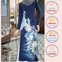 ÁO DÀI CHO MẸ VẢI LỤA CAO CẤP HÀNG THIẾT KẾ THÊU TAY MAY RIÊNG THEO SỐ ĐO ĐI DỰ TIỆC, CHO BÀ SUI ÁO DÀI HOÀNG KIM ANH