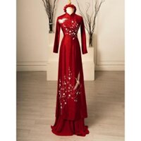 Áo dài cướI bigsize thêu hạc Hà Cúc