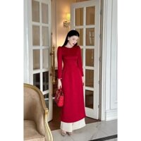 Áo dài đỏ đô
