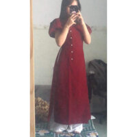 Áo dài đỏ pass.