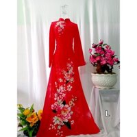 Áo dài đỏ size L