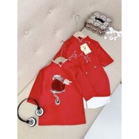 Áo dài du xuân mang tết cho bé trai và bé gái 10-30kg