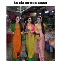 Áo dài gấm cách tân 3 màu nổi bật - Áo Dài Hương Giang  Nữ